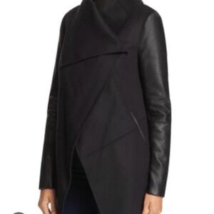Mackage Vane Jacket - Wool with Leather Sleeves